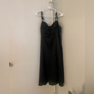 black dress with slit
